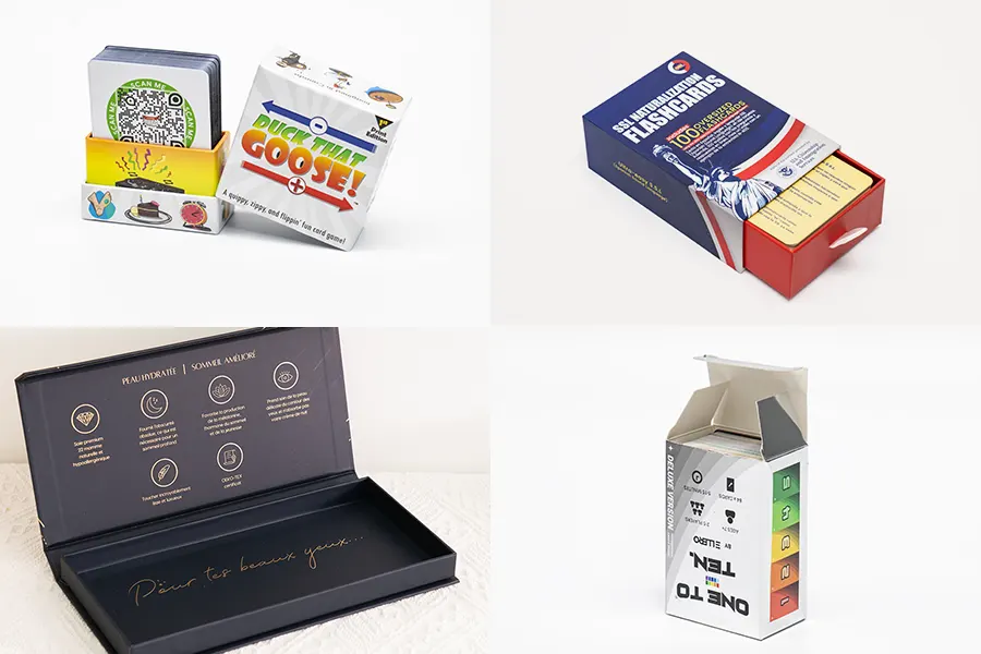 Options de boîte d'emballage
