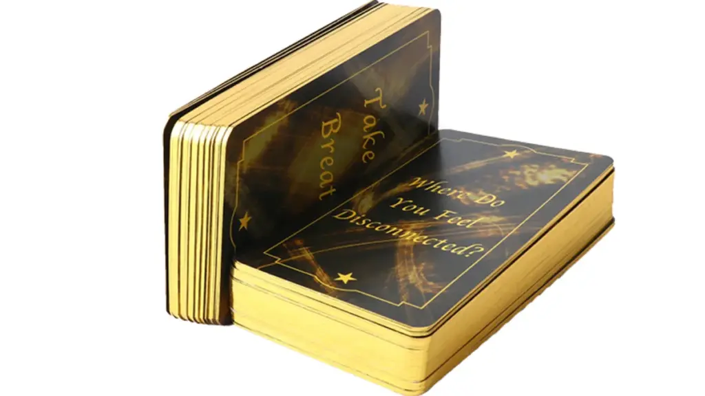 Gold edge finishing cards