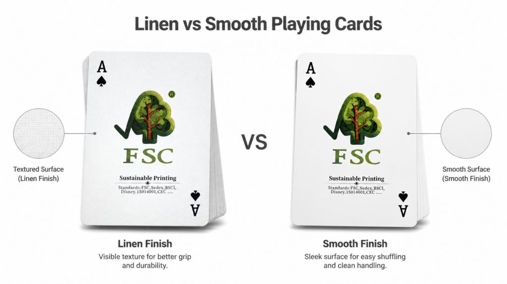 Linen Finish vs Smooth Finish