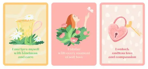 i am self love affirmation card deck